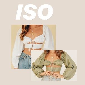 ISO (in search of) Tie tops from Verge Girl !